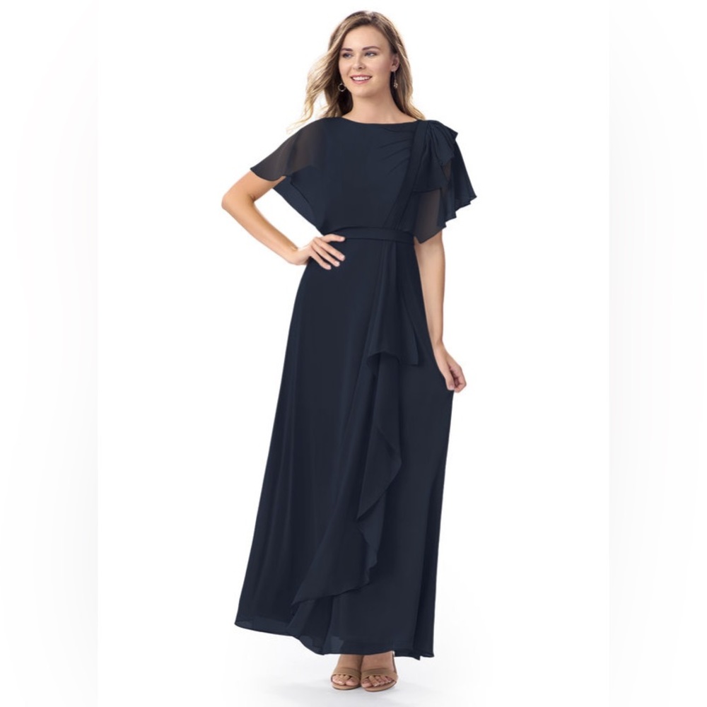 Azazie bridesmaid dress. Dark navy. Beautiful dress. Size 18. NWT